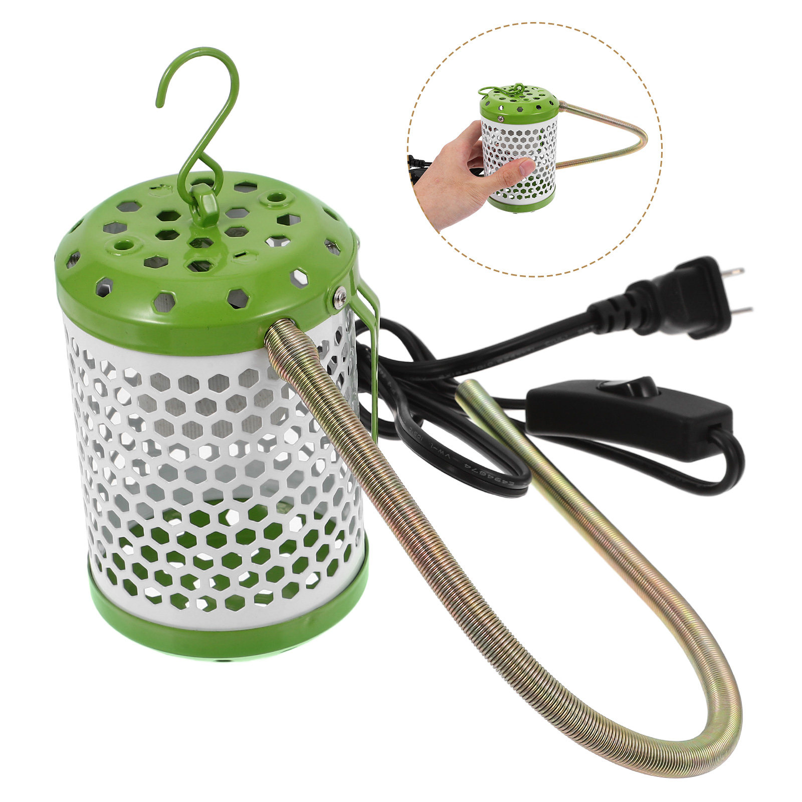 Gecko Lighting & Decor - Ceramiczna lampa grzewcza z regulowaną wysokością,