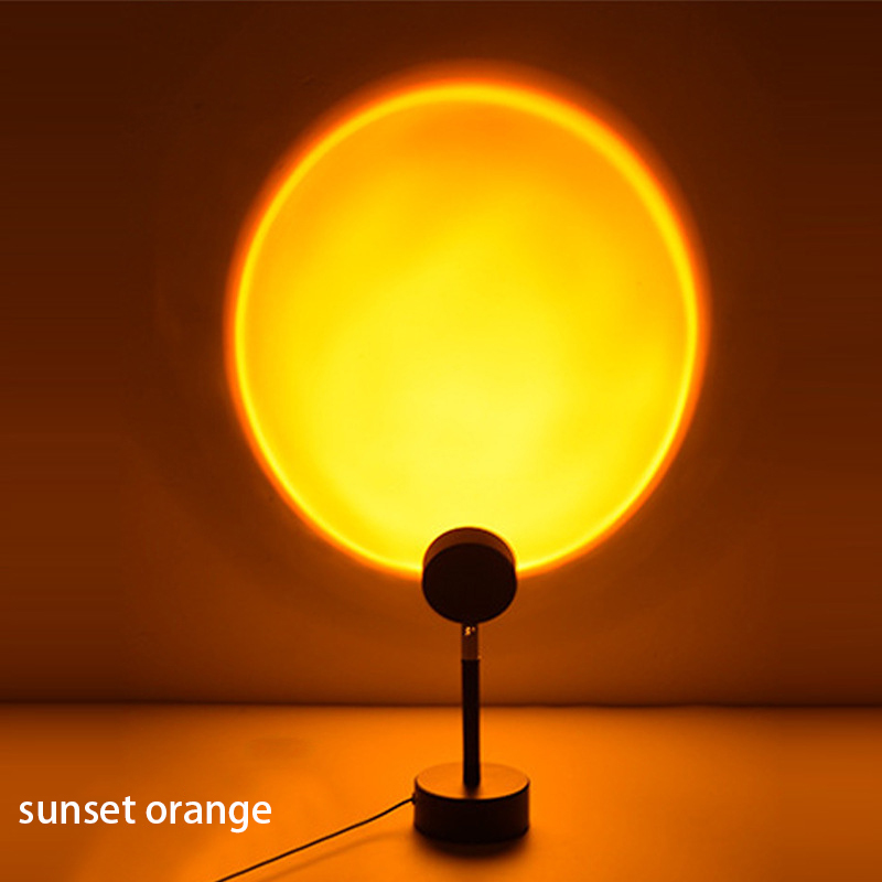 Sunset Lamp Projection - Lampa biurkowa ładowana przez USB, projektor