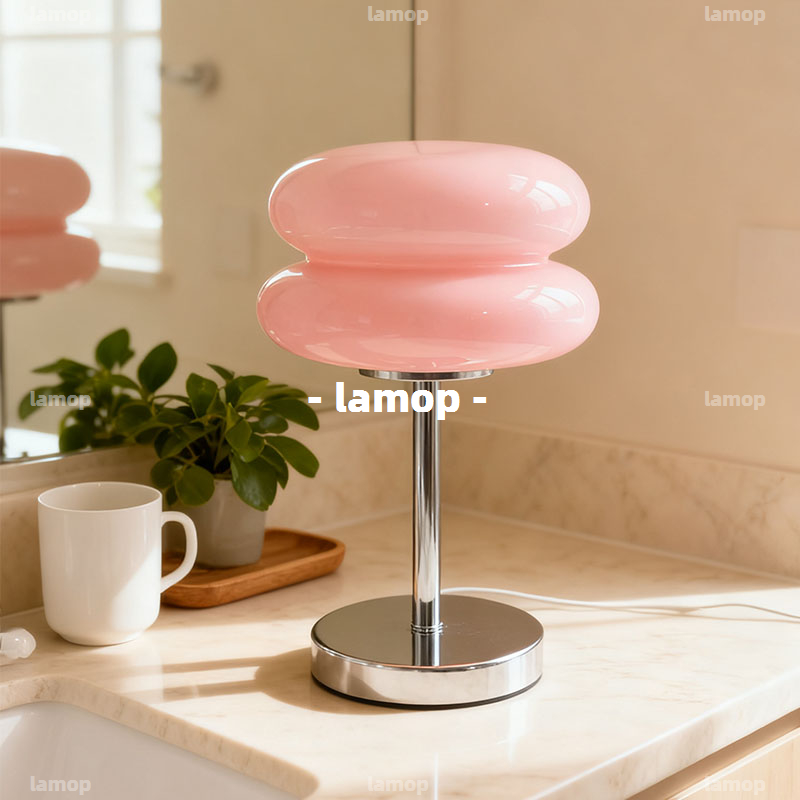 Lighting Decor For Bedroom - Kremowa retro lampka nocna w stylu