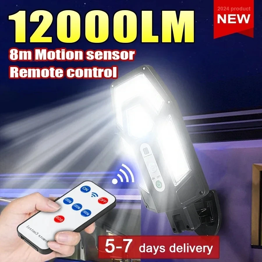 String Light Outdoor - Mocna lampa solarna ścienna 12000LM z