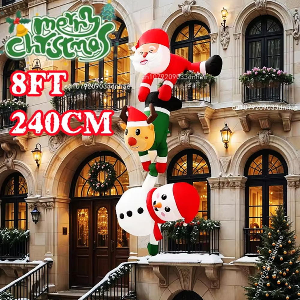 Santa'S Elves Holiday Lighting & Decor Llc - 2,4 m – nadmuchiwana dekoracja świąteczna