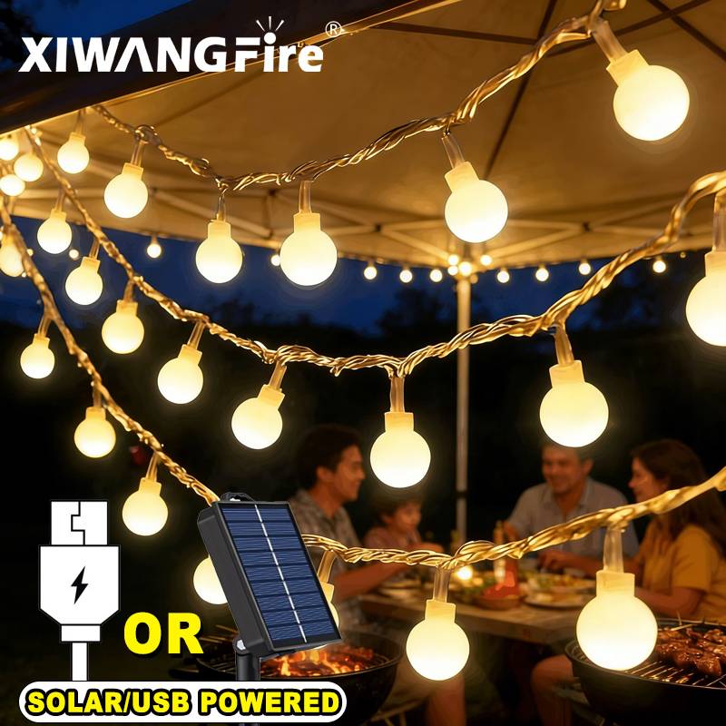 Lampki solarne/USB/bateryjne,  – String Light Outdoor recenzja i cena