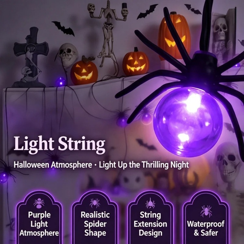 Lampki LED w kształcie pająków – String Light Outdoor recenzja i cena