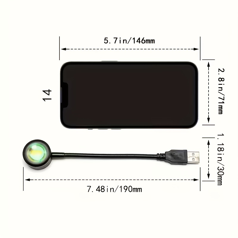 1 szt. Kolorowa lampa LED Suns – Sunset Lamp Projection recenzja i cena