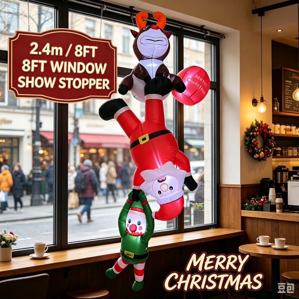 2,4 m – dmuchana dekoracja w k – Santa'S Elves Holiday Lighting & Decor Llc recenzja i cena