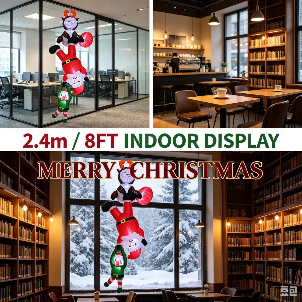 2,4 m – dmuchana dekoracja w k – Santa'S Elves Holiday Lighting & Decor Llc recenzja i cena