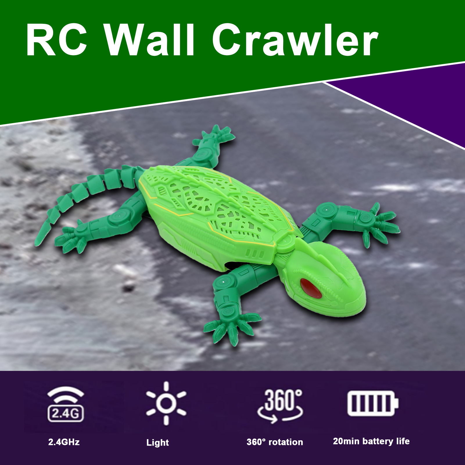 Gecko sterowany pilotem, 2.4GH – Gecko Lighting & Decor recenzja i cena