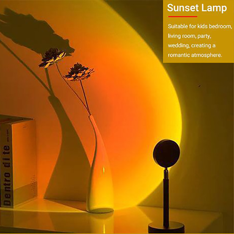 Lampa biurkowa ładowana przez  – Sunset Lamp Projection recenzja i cena