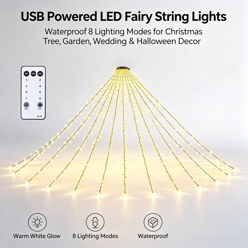 Lampki LED USB, wodoodporne la – Lighting Decoration Wedding recenzja i cena
