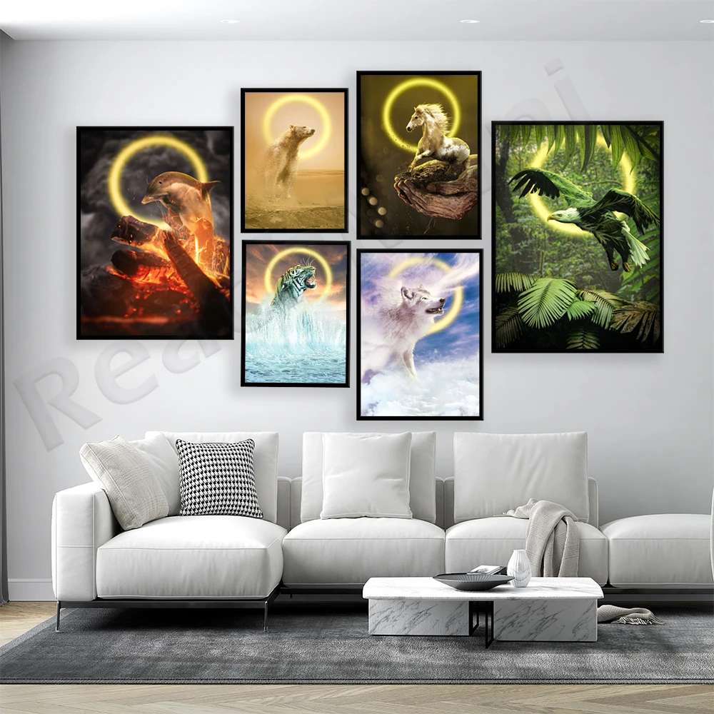 Elementy: orzeł, wilk, delfin, – Elements Lighting Decor recenzja i cena