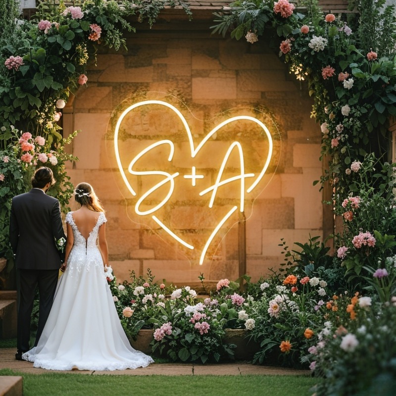 Neon LED w kształcie serca z i – Lighting Decoration Wedding recenzja i cena