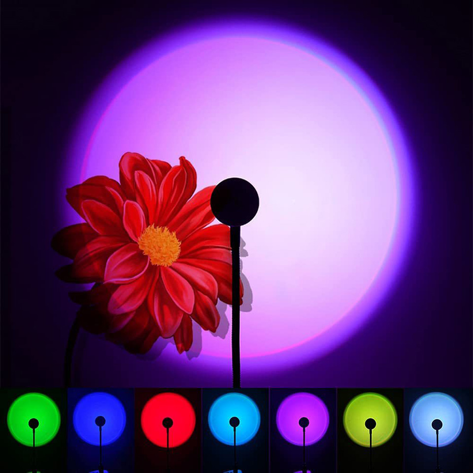 1x USB Sunset Lamp LED Rainbow – Sunset Lamp Projection recenzja i cena