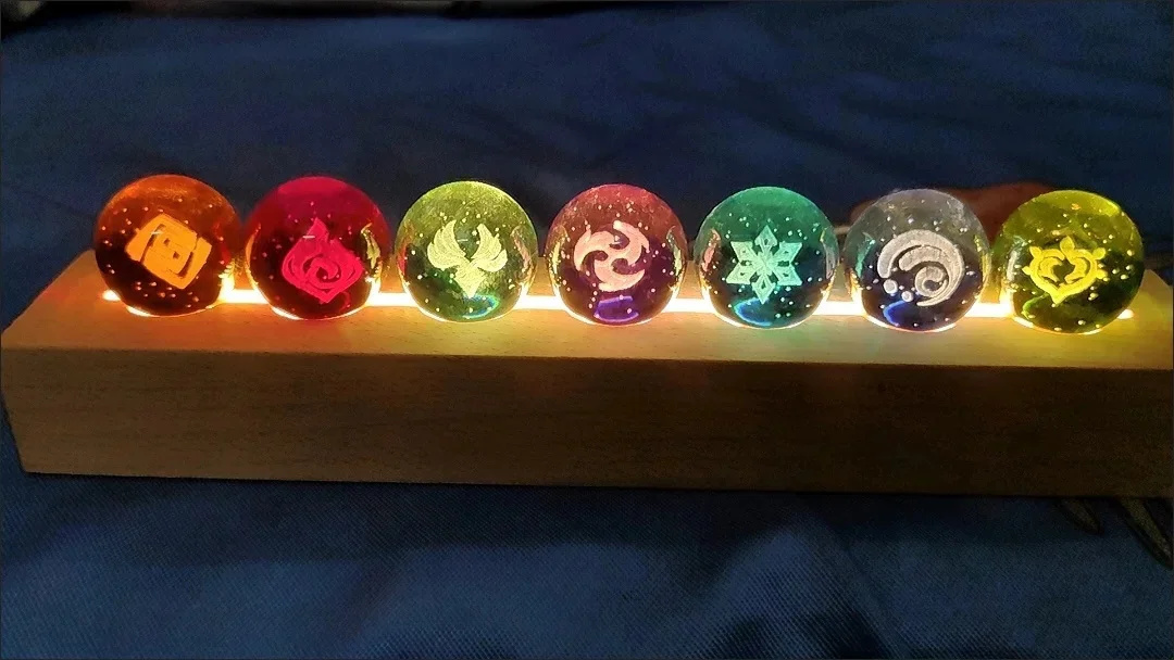 Gra Genshin Impact Crystal Bal – Elements Lighting Decor recenzja i cena
