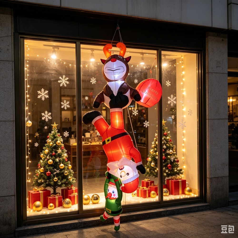 2,4 m – wiszący, nadmuchiwany, – Santa'S Elves Holiday Lighting & Decor Llc recenzja i cena