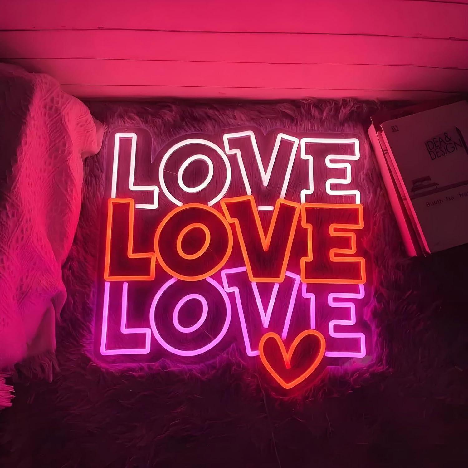 Neonowy znak miłosny, ściemnia – Lighting Decoration Wedding recenzja i cena