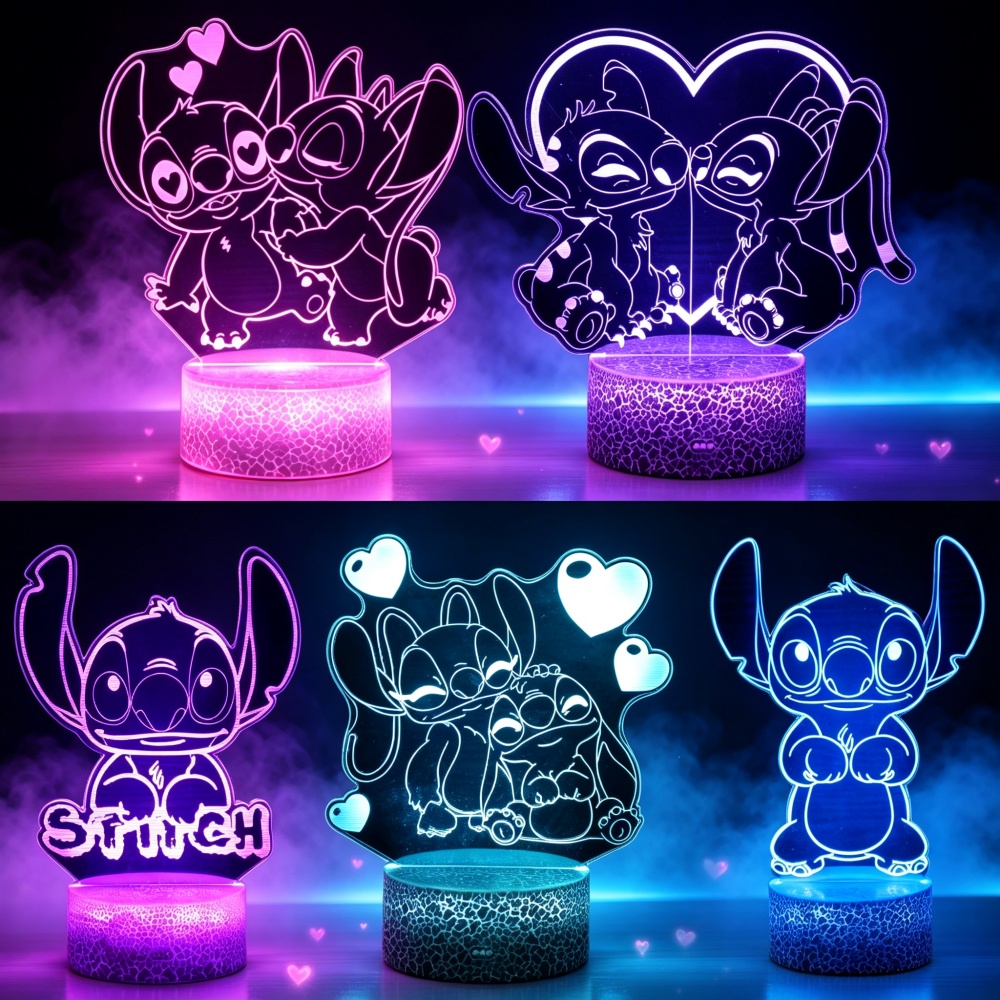 Lilo i Stitch – trójwymiarowa  – Lighting Room Decor Items recenzja i cena