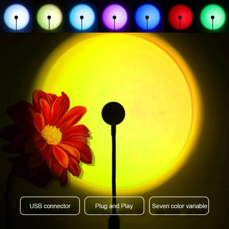 Mini USB ED Lampka Nocna Zachó – Sunset Lamp Projection recenzja i cena