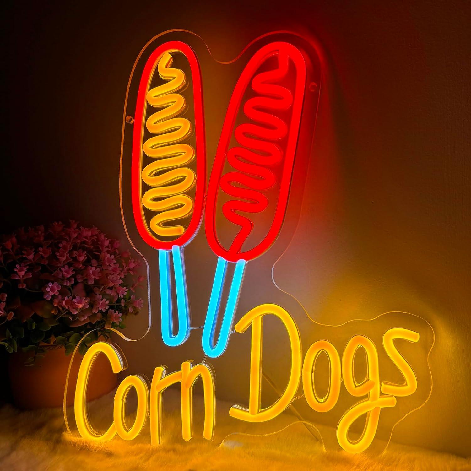 Neonowy szyld Corn Dog, przeką – Lighting Decoration Wedding recenzja i cena