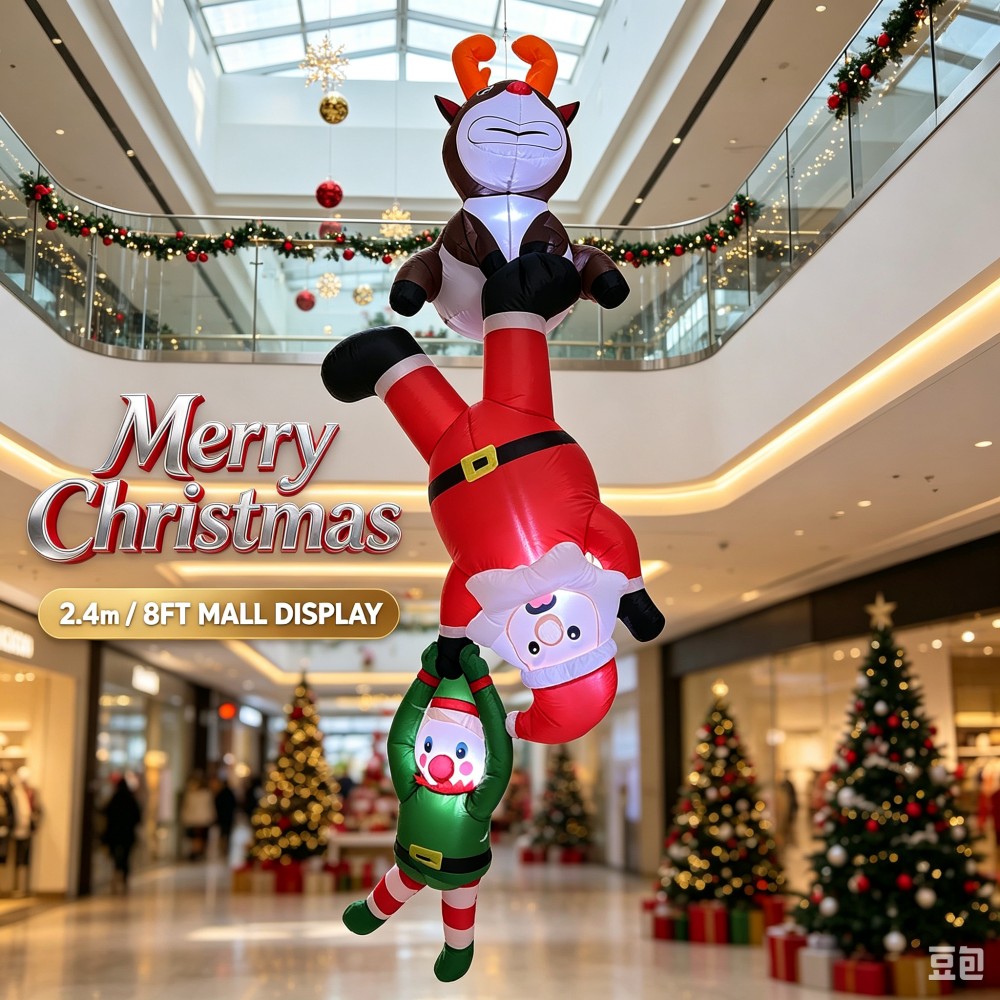 8-stopowa dmuchana dekoracja ś – Santa'S Elves Holiday Lighting & Decor Llc recenzja i cena