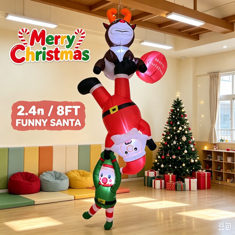 8-stopowa dmuchana dekoracja ś – Santa'S Elves Holiday Lighting & Decor Llc recenzja i cena